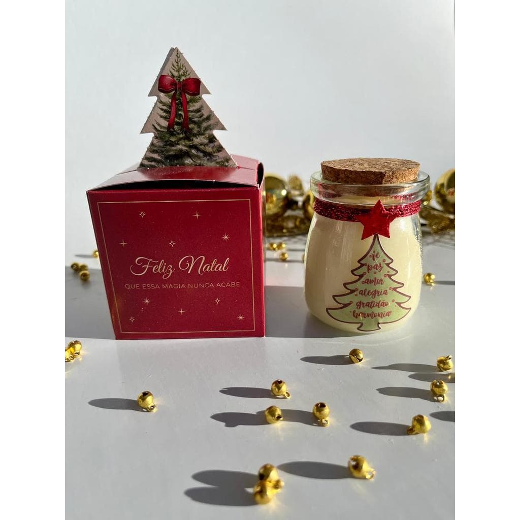 Vela Aromática Especial de Natal Cereja e Avelã Caixinha 90g