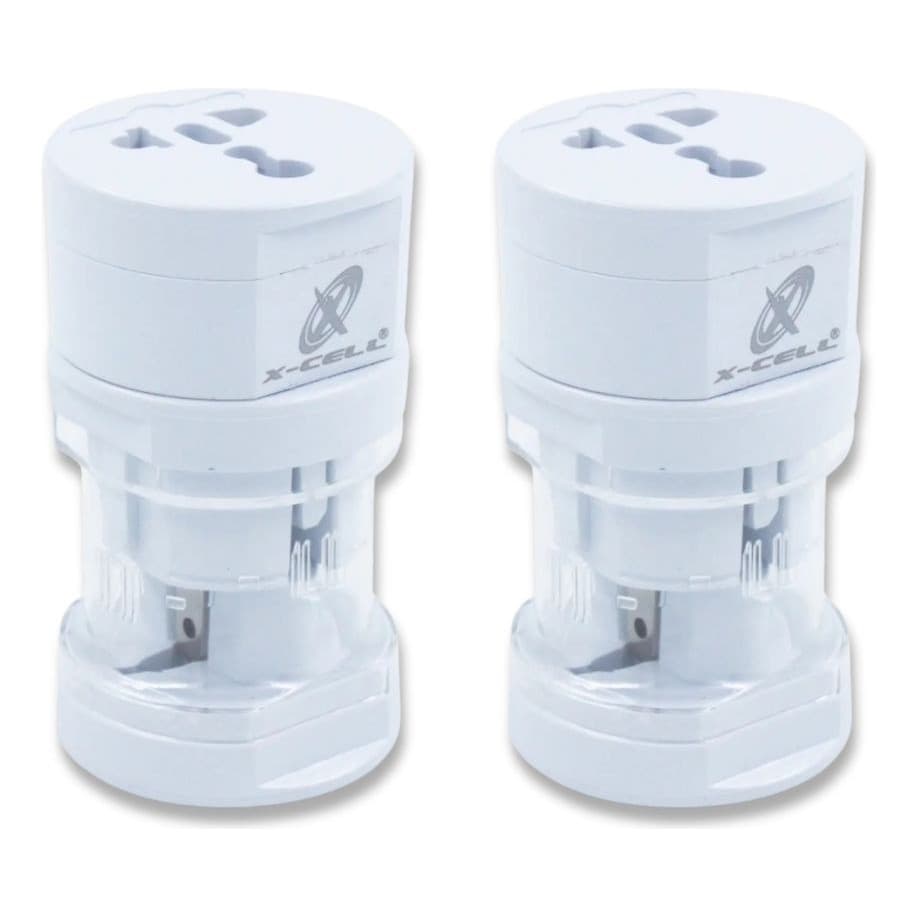 Kit 2 Adaptadores de Tomada Universal ideal para Viagem Internacional