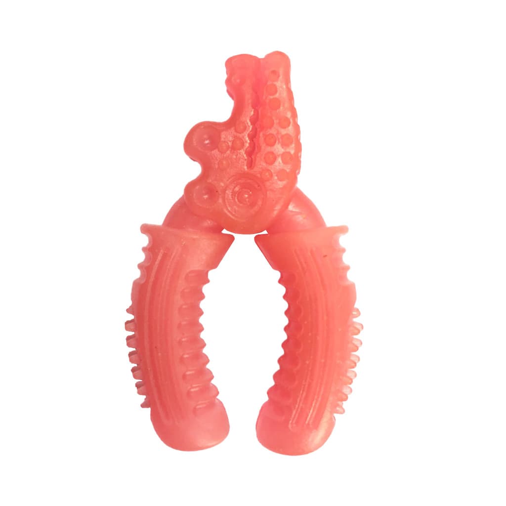 Mordedor Pet Cães Pequeno e Médio Congelável 12 cm - Rosa - Alicate
