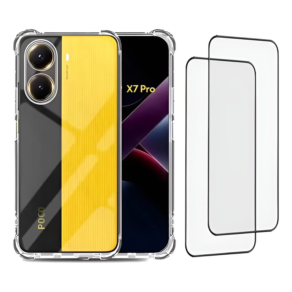 Capa Capinha Anti Impacto + Película 3d Para Poco X7 Pro
