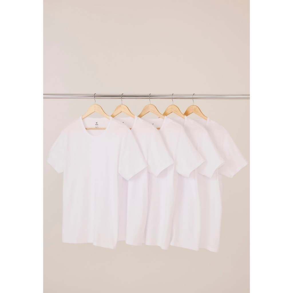 Kit Com 5 Camisetas Masculinas Básicas