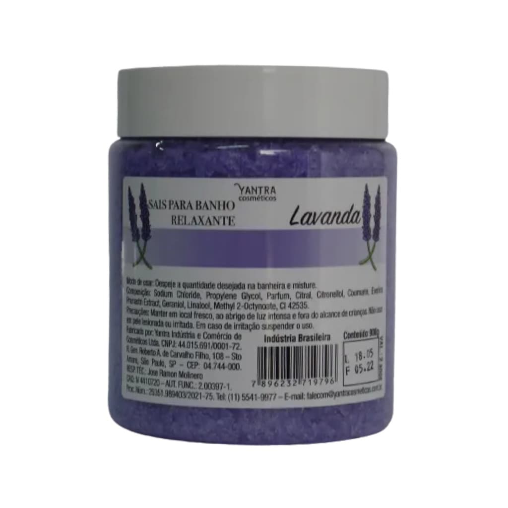 Sais Para Banho Banheira Relaxante - Fragrância Lavanda