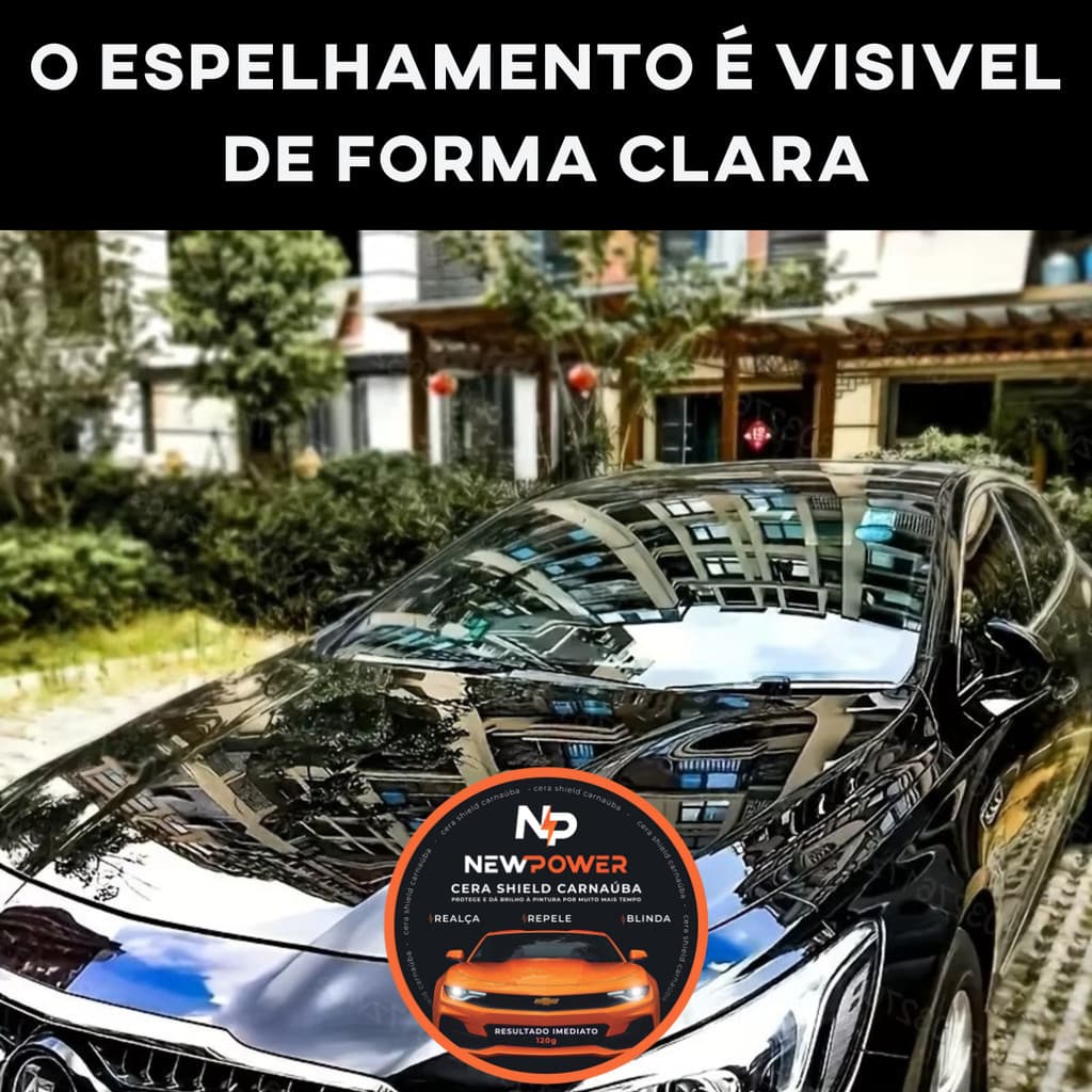 Cera NEW POWER IND Polimento Queimado Riscos Carnauba Automotiva