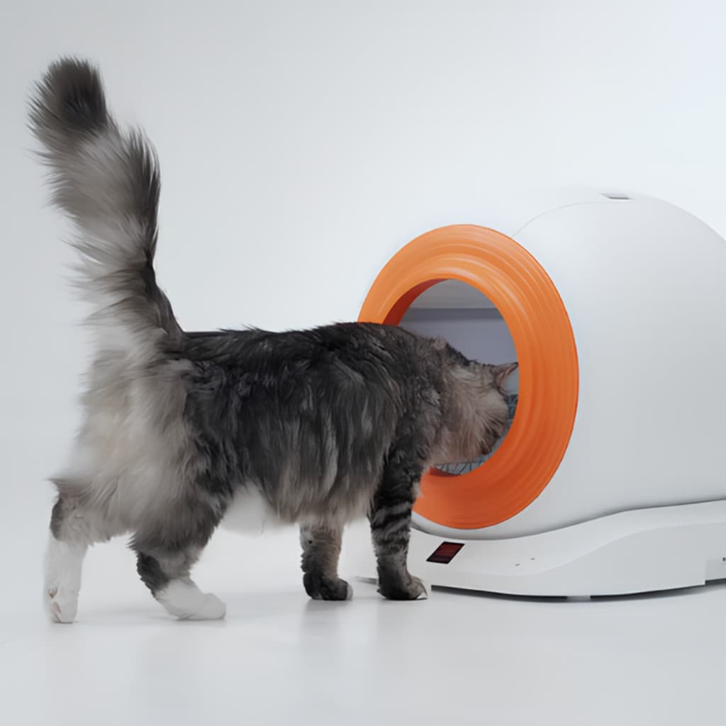 Caixa de Areia Automática, Autolimpante com Controle de Odor para Gatos