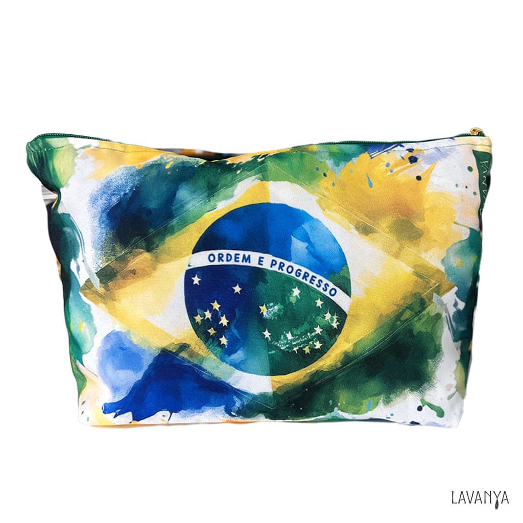 Nécessaire Chic Bandeira Brasil