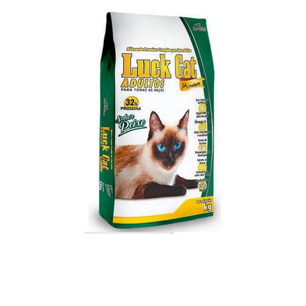 Ração Luck Cat para Gatos Premium Sabores Variados a sua escolha 10kg Original