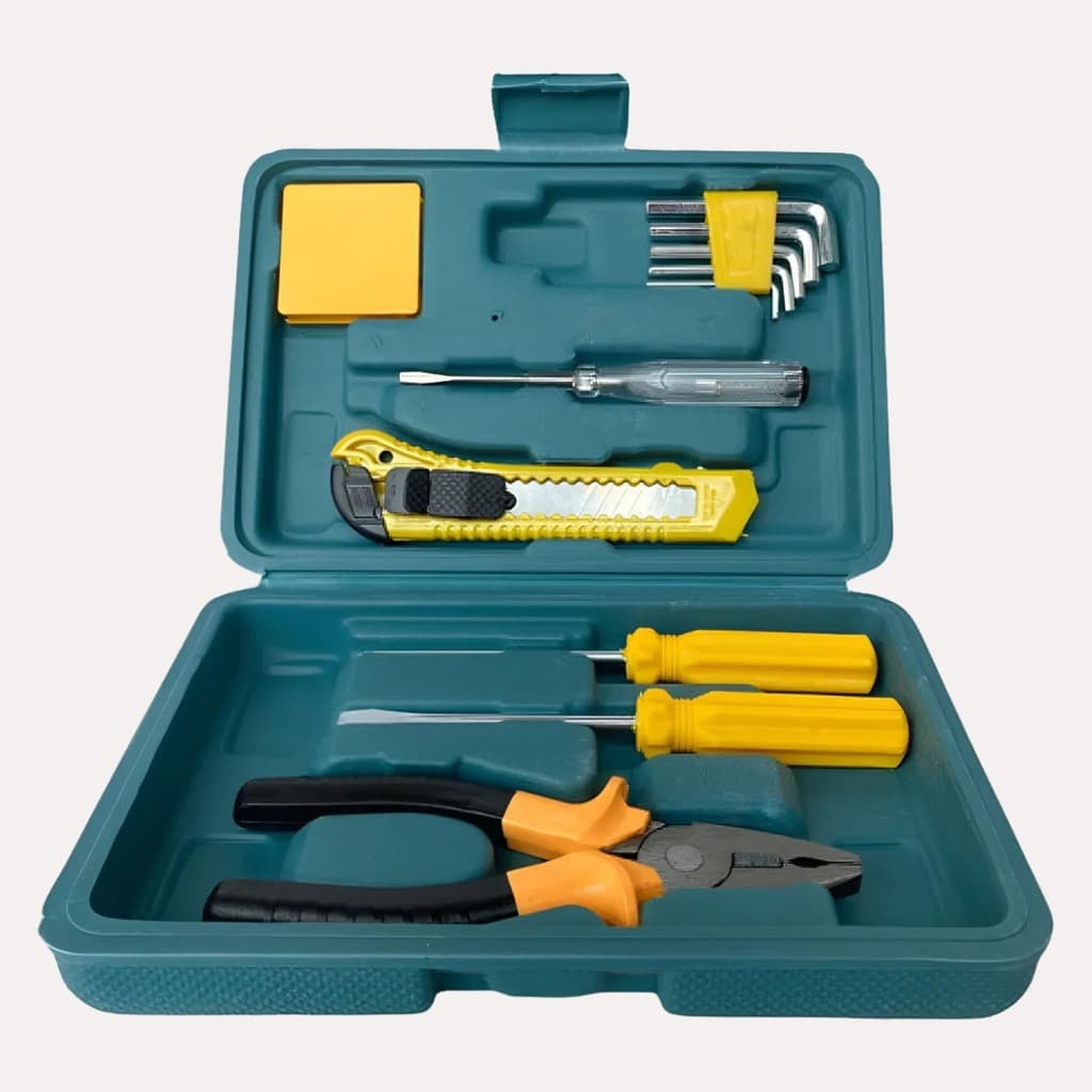 Kit Jogo De Ferramentas Com Maleta 11 Peças Titanium jogo de ferramentas de ferro e borracha