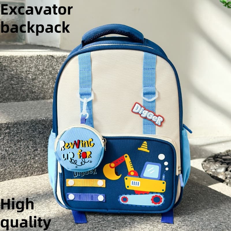 Disponível Em Estoque Crianças Mochila Para Mulheres Escavadeira Estudante Meninos Pré-Escolar Livro