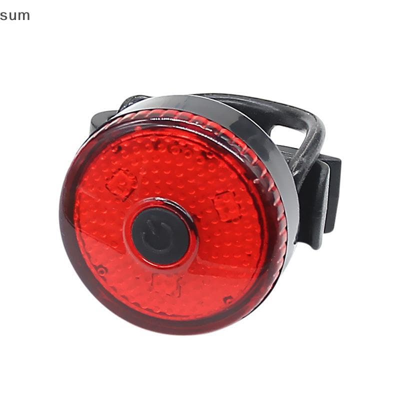 [sum] Luz Traseira De Bicicleta LED USB Recarregável De Advertência De Segurança Alarme Lâmpada À Prova D'água Ciclismo