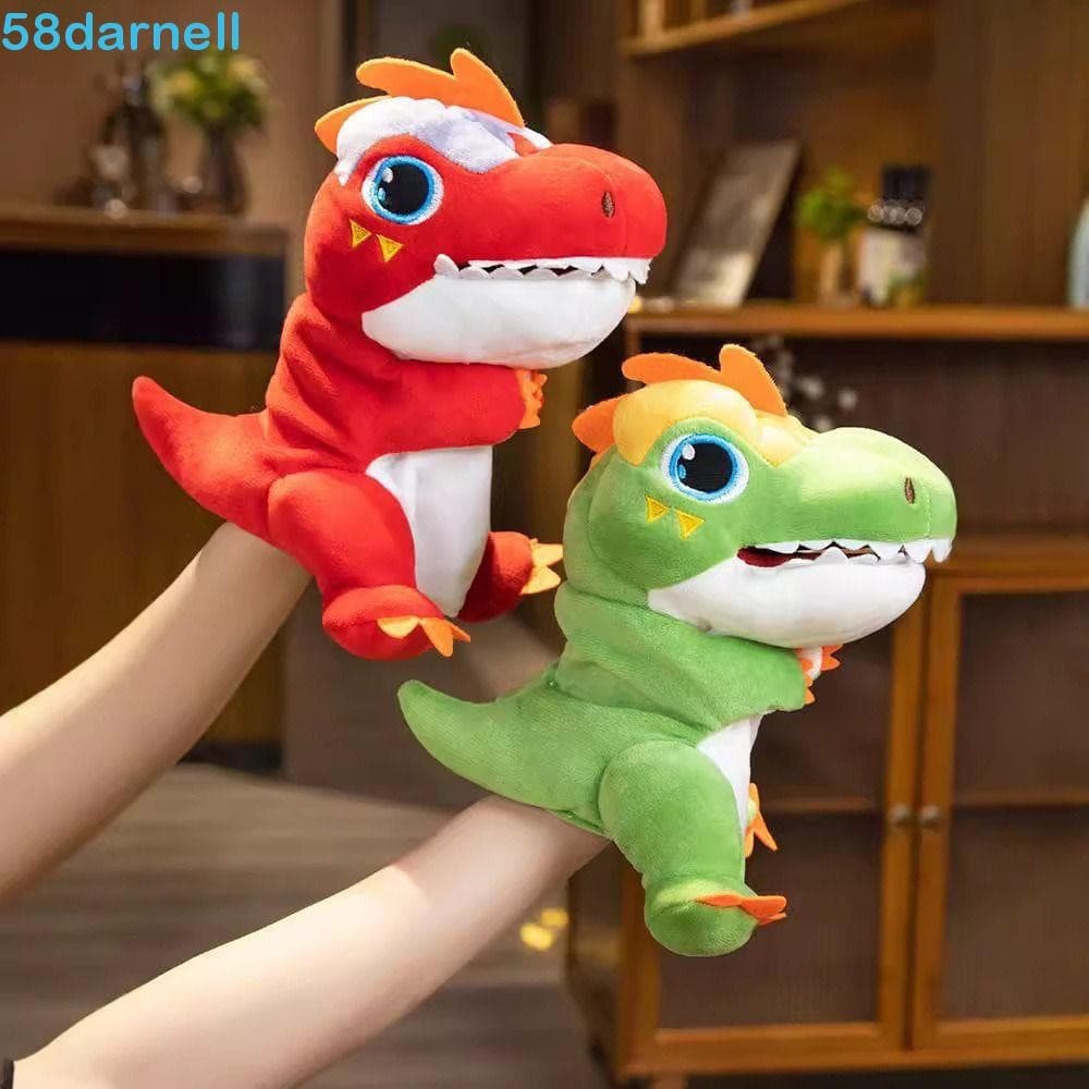 Fantoche De Mão Animal DARNELL , Brinquedos De Dinossauro De Pelúcia De Tiranossauro Rex Para Contar Histórias , Boneca