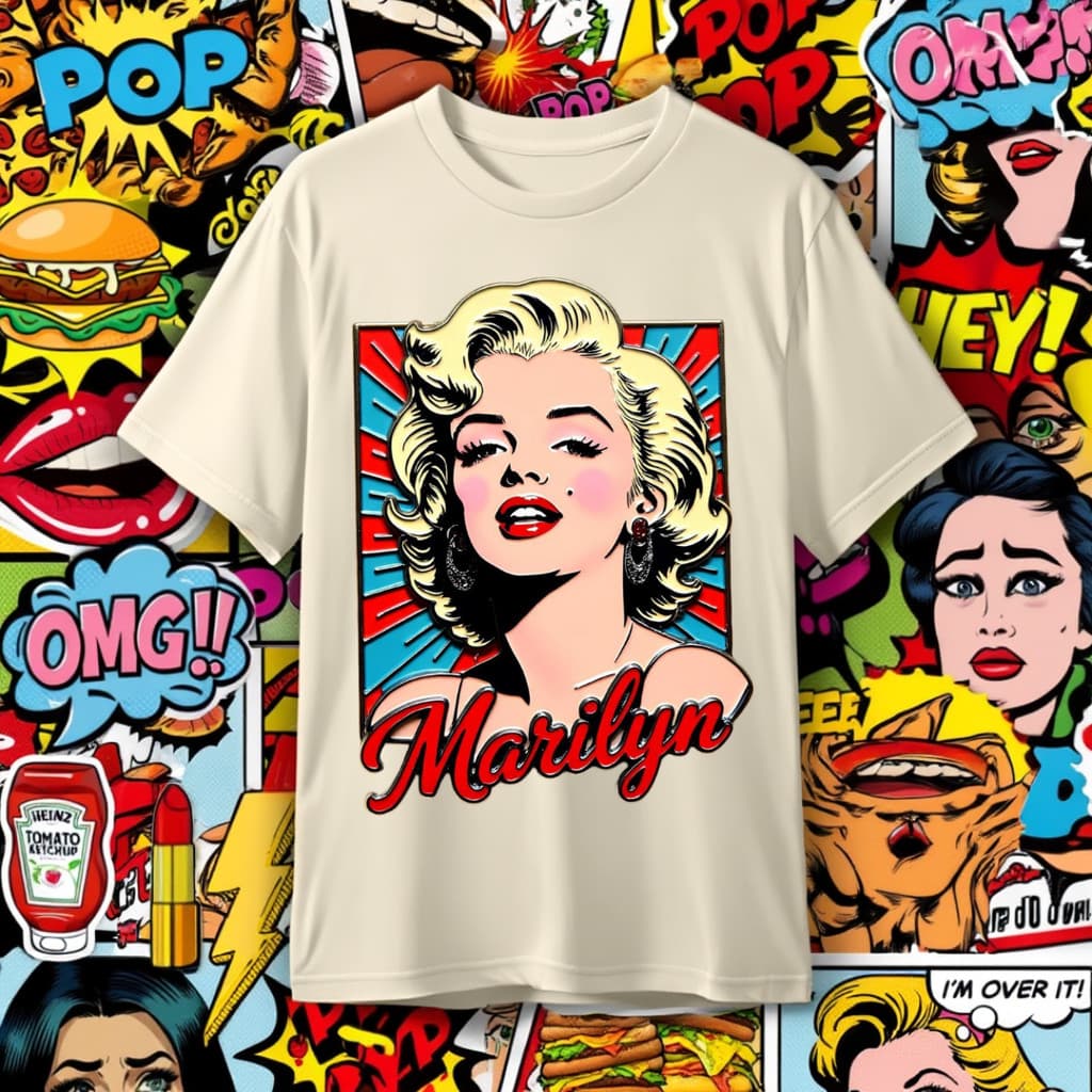 Camiseta da Marilyn Monroe Famosa Blogueirinha Americana Artista Musica Estrela Pop Unissex