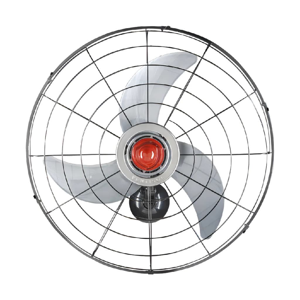 Ventilador Oscilante Parede  Power 70cm 3 Pás Cinza - Bivolt