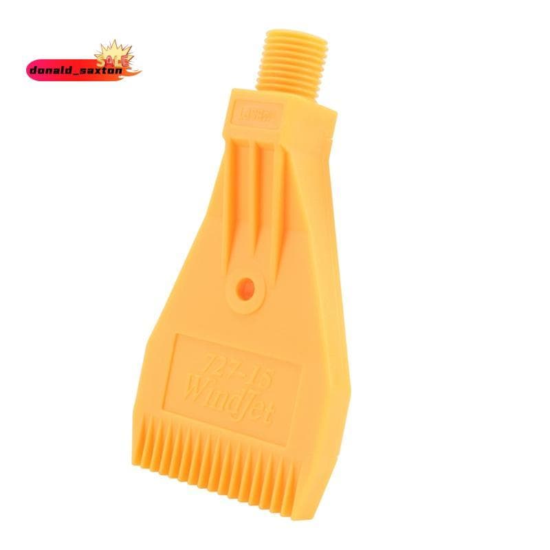 💥1/4BSP Rosca Macho ABS Furo Único Sopro De Ar Bocal Plano De Jato Amarelo