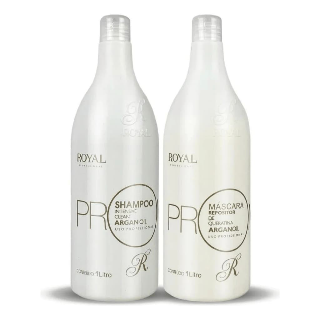 Kit Escova Progressiva Promax Argan Royal - 2x1lt