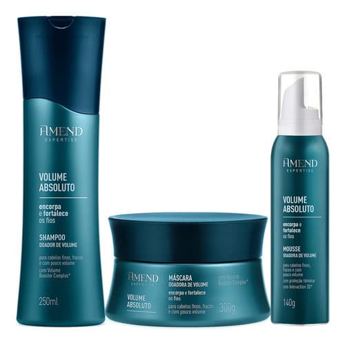 Amend Expertise Volume Absoluto kit Shampoo + Mascara + Mousse