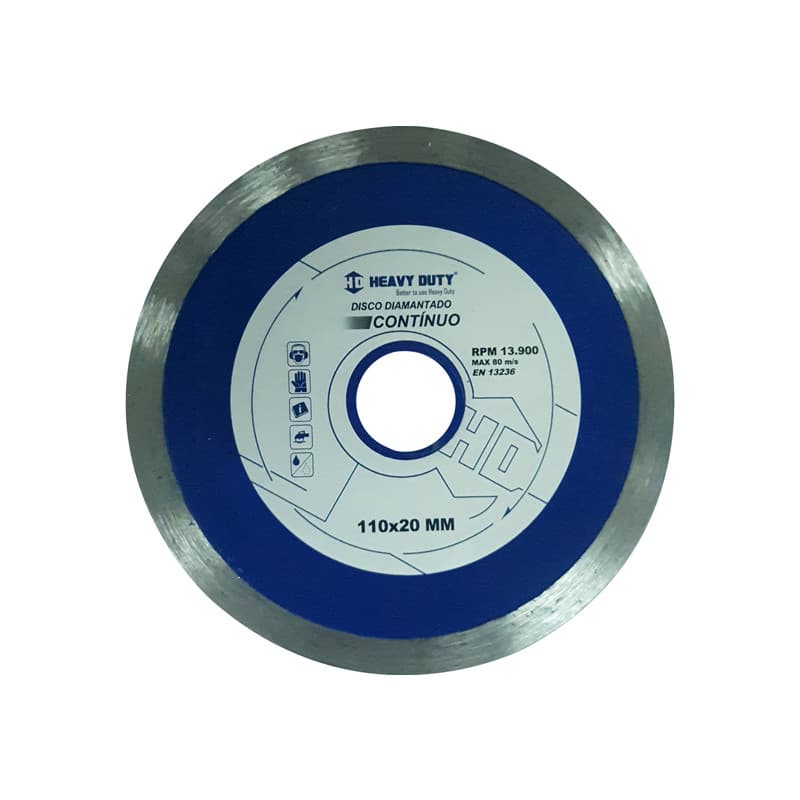 Disco de Corte Diamantado 110X20 Continuo - Heavy Duty