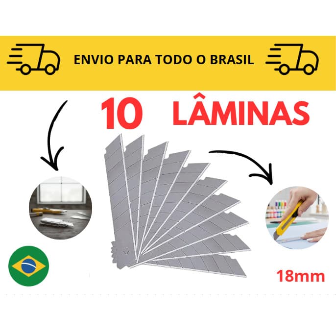 estilete profissional / 18mm /10 a 100 Lâmina de Estilete / Estilete de precisão / lamina / cortador