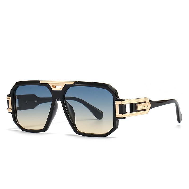 Óculos de Sol Masculinos com Design Vintage, Lentes Grandes, Proteção UV400, Óculos para Dirigir