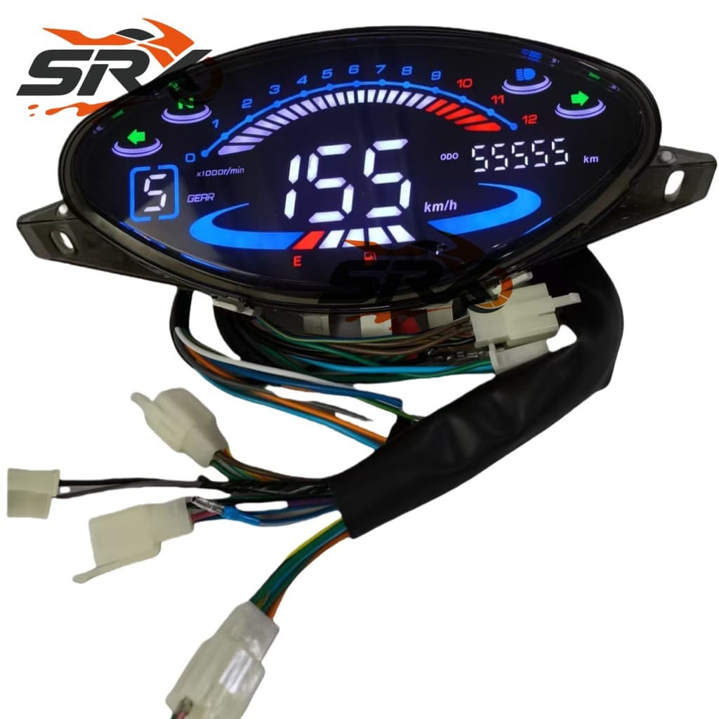 Painel Digital LED Para Honda Biz100 Biz 100 C100 Motocicleta RPM Velocímetro Keller Crono Clássico 110