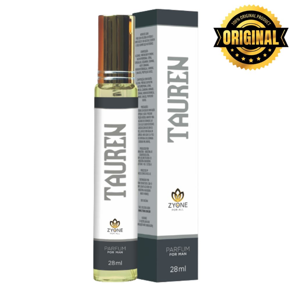 Tauren Zyone Cosméticos Masculino Parfum 28ml Alta Fixação Essência Premium