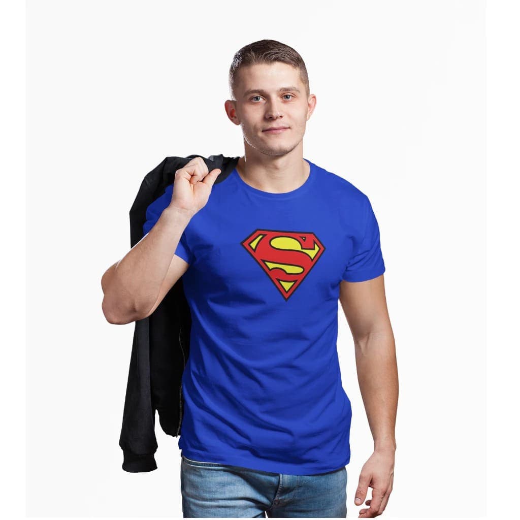 Camisa Camiseta Superman-super homem heróis 100% algodão unissex