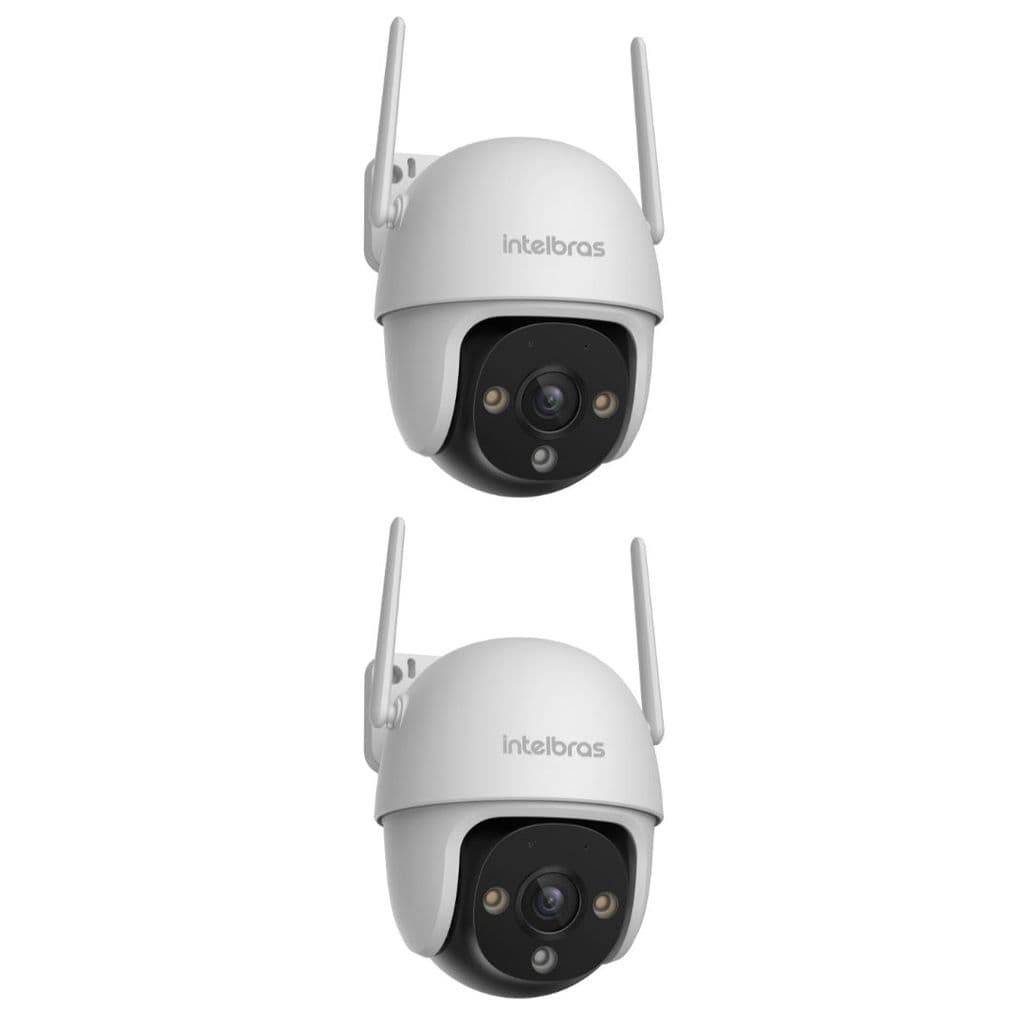 Kit 2 Câmeras Inteligente Wi-Fi 2 Megapixels Full HD 360° iM7 S Full Color Intelbras