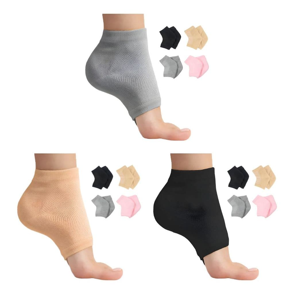 Meia Para Calcanhar Tornozeleira Silicone Dor Rachadura