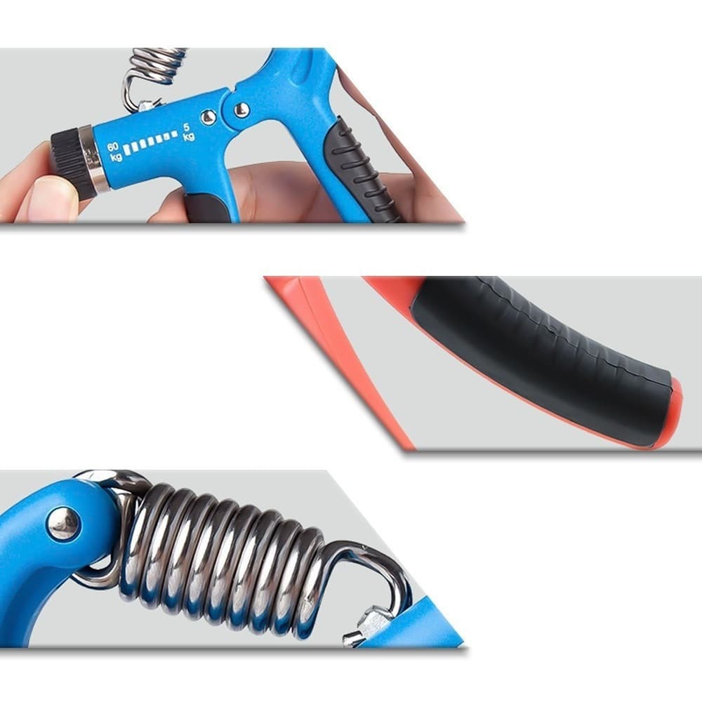 Hand Grip com Contador e Ajuste de Peso (5kg a 60kg) - Equipamento de Fisioterapia Profissional