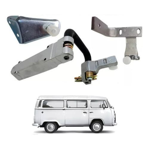 Kit Carrinho Guia Porta Correr Lateral Kombi - 1997 1998 1999 2000 2001 2002 2003 2004 2005 2006 2007 2008 2009 Até 2014