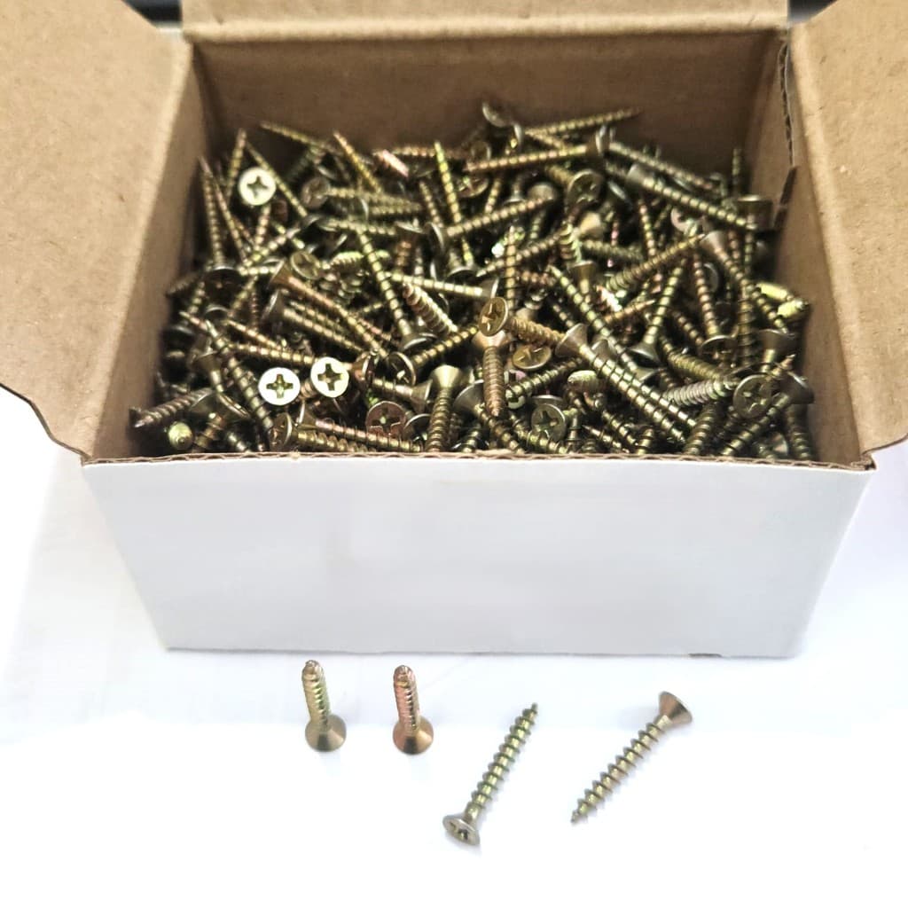 Parafuso rosca soberba cabeça chata philips madeira uso geral 3 x 22 mm bicromatizado aço cementado 2132901 1000un