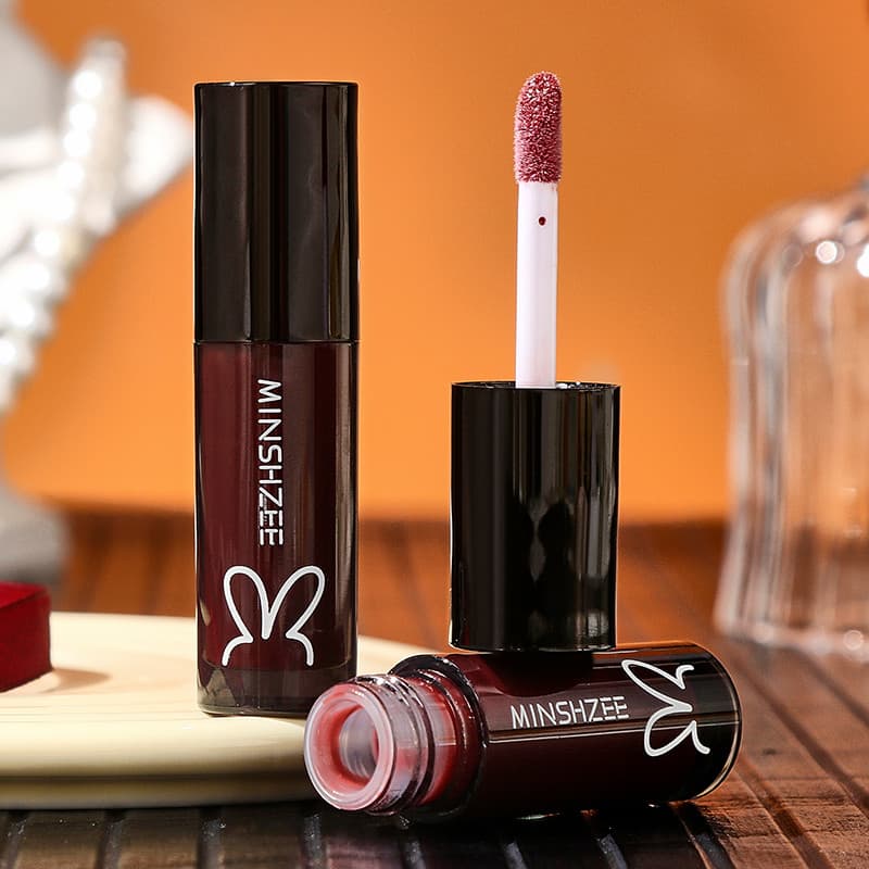 [Shot 1 Shot 2] Espelho Lip Gloss Lip Gloss Water Gloss Hidratante Nude Color Whitening Lip Gloss Não é fácil de desbota