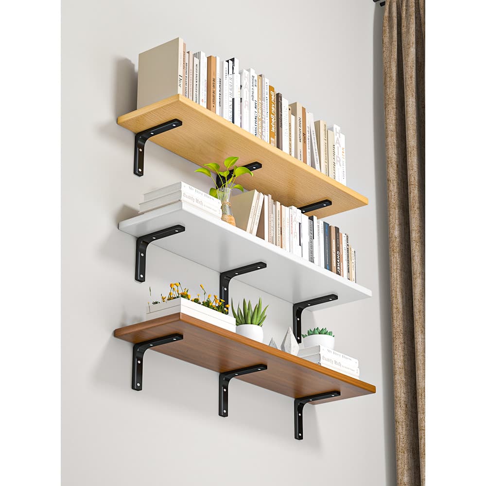 Prateleira de placa de madeira para parede, produtos de armazenamento de parede, divisória em camadas, estante de parede