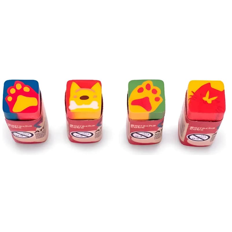 Borracha Cubo Decorada Pets - Leo&leo