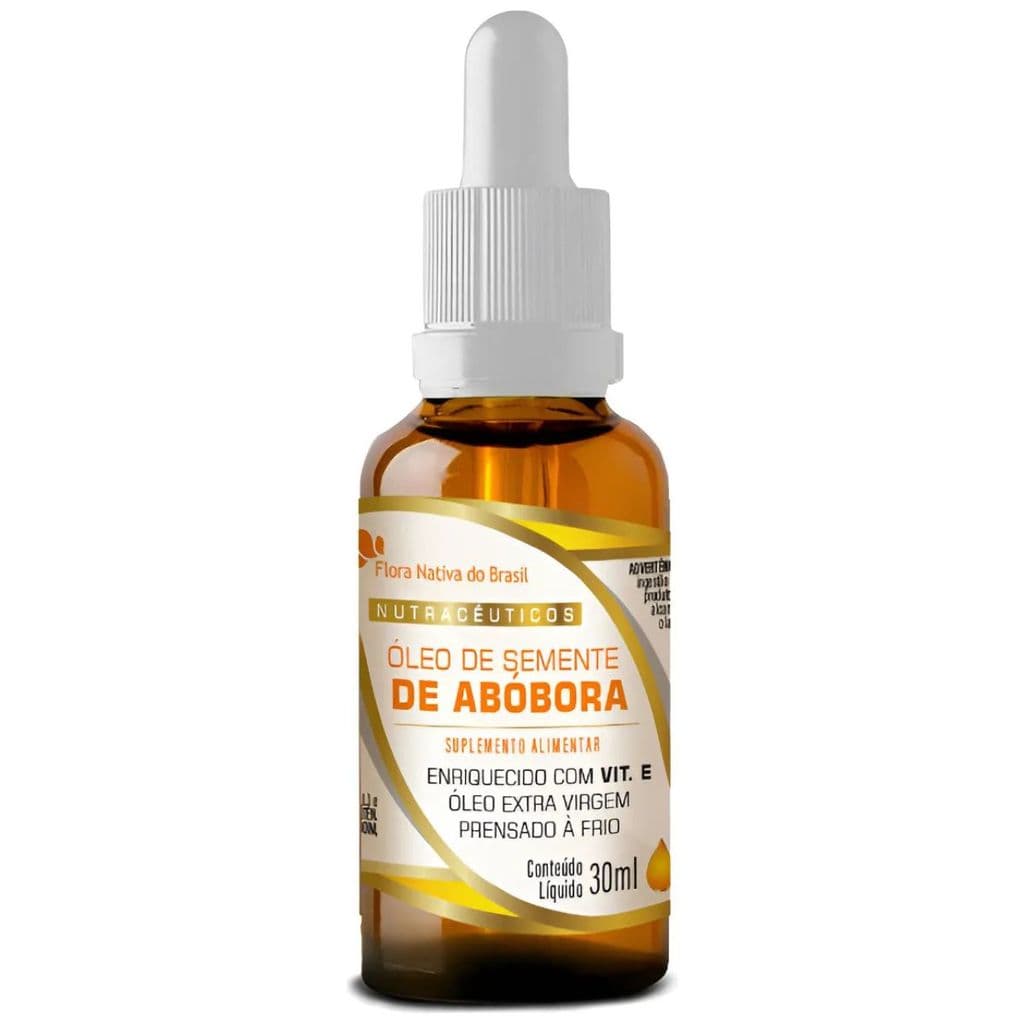ÓLEO DE SEMENTE DE ABÓBORA  EM GOTAS 30 ML - FLORA NATIVA