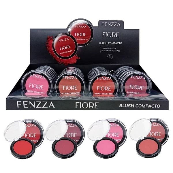 Blush compacto linha Fiore FENZZA MAKEUP