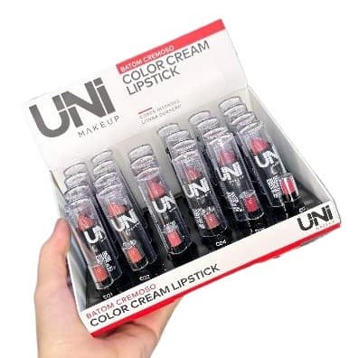Batom Cremoso Efeito Matte UNI Makeup  Color Cream  Lipstick