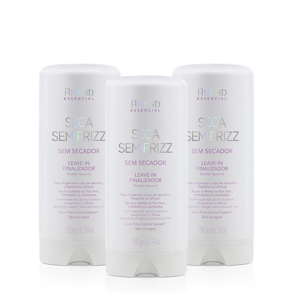 Kit Amend Essencial Seca Sem Frizz (3 Produtos)