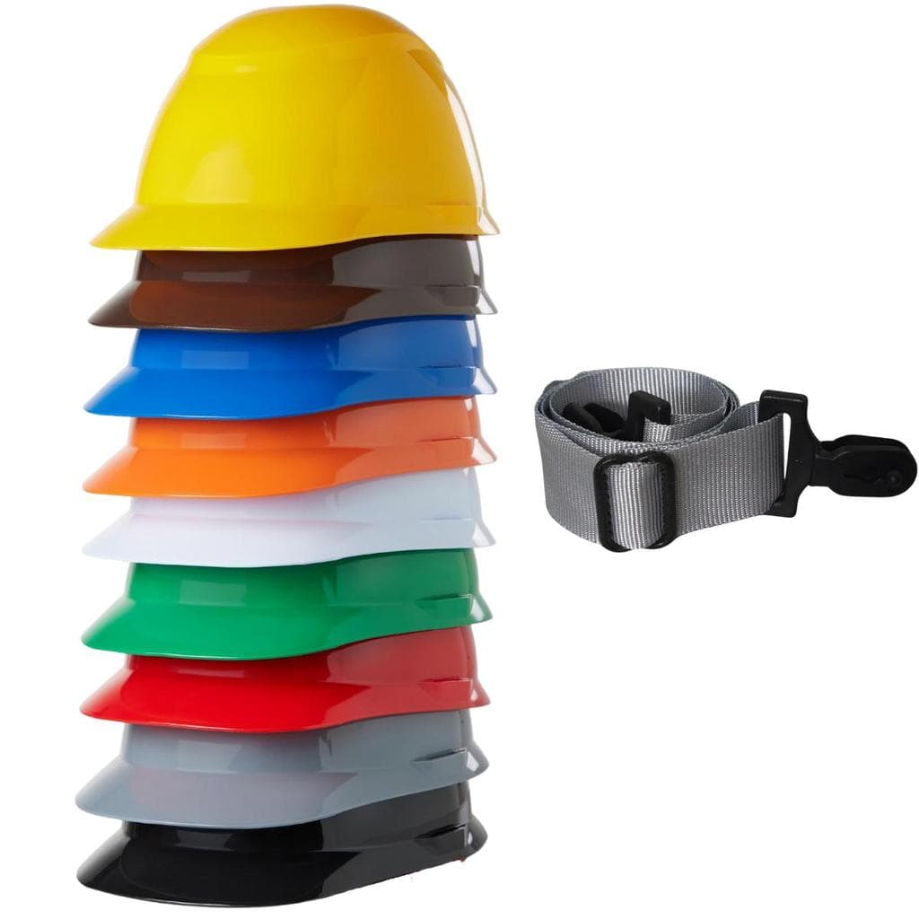 Capacete De Segurança Com Jugular Obra Proteção Trabalho Epi