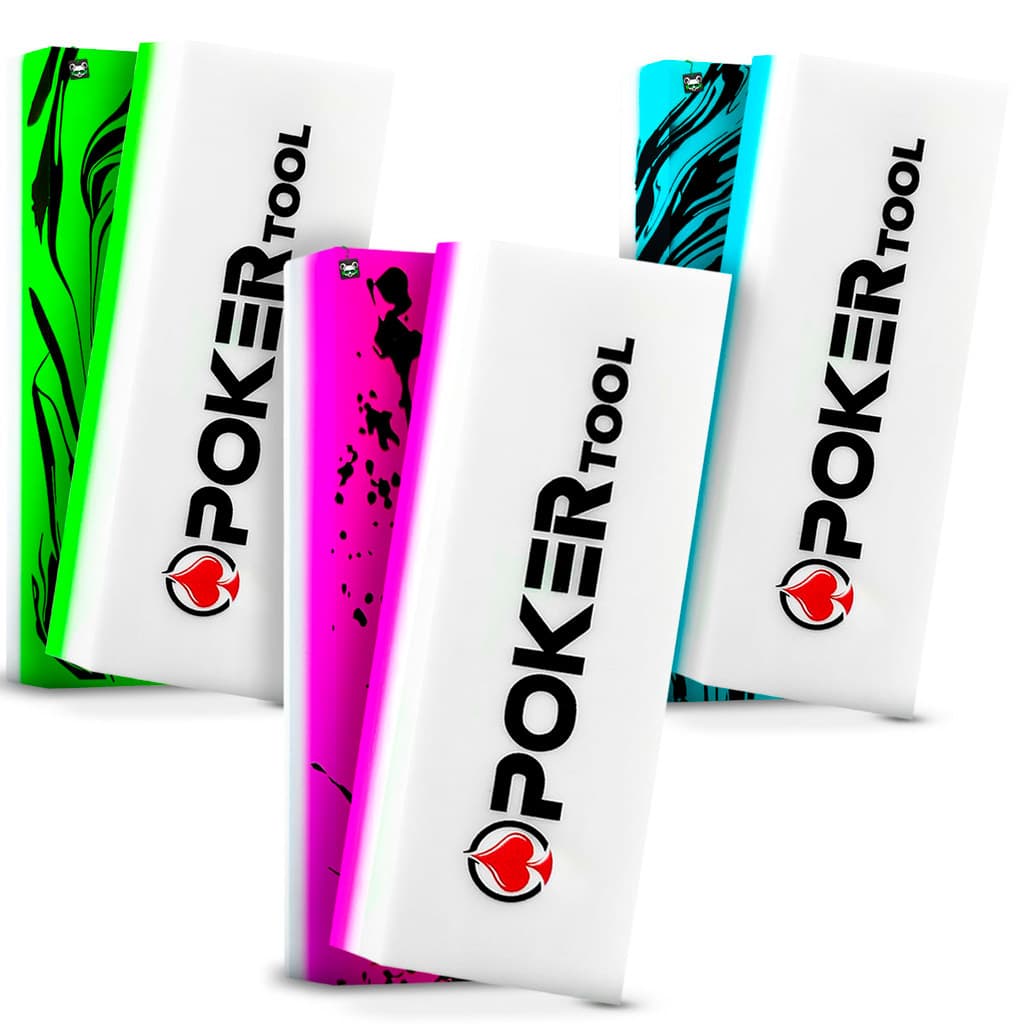 Borracha Poker Rubber Rodo Raspador Insulfilm Película Envelopamento Vinil Poker Tool