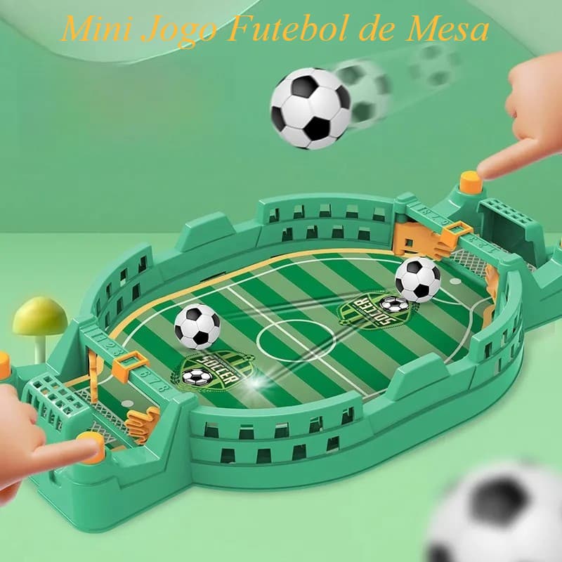 Mini Jogo Futebol De Mesa Portátil Brinquedo Infantil Adulto