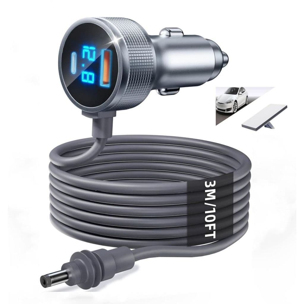 Cabo Alimentação DC Display Digital Starlink Mini 3M Carro