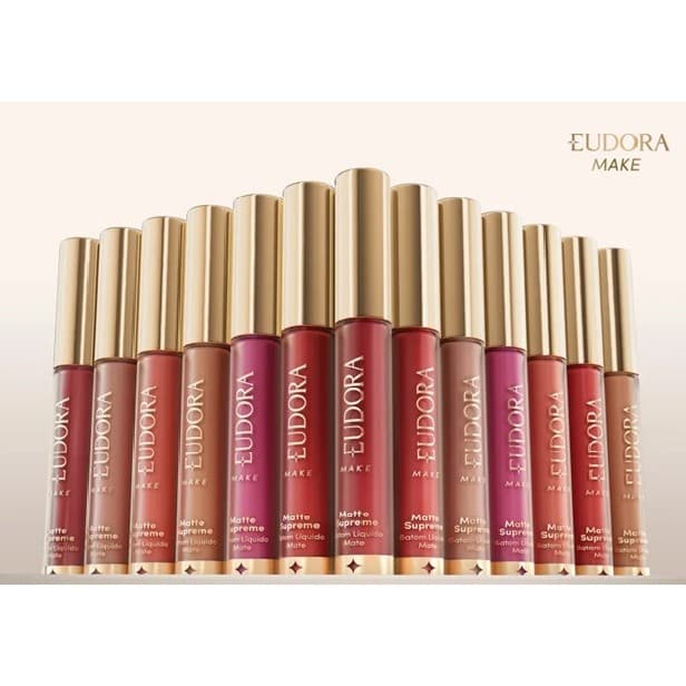 Novas Cores Nude Batom Matte Supreme Eudora Make (Edição Limitada)