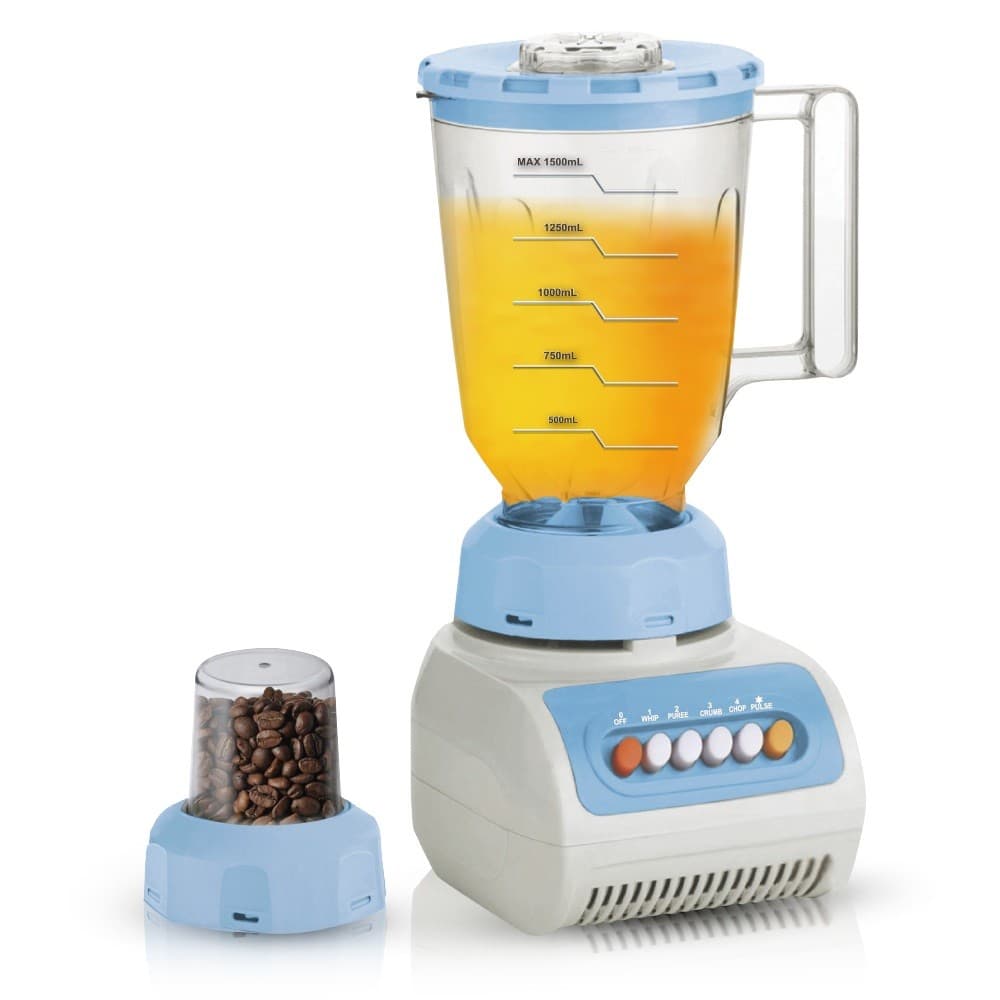 Liquidificador e Moedor de Café Elétrico Azul 220 Volts