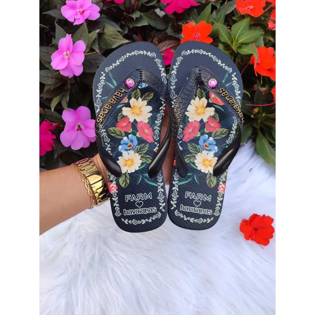 Chinelo de Dedo com Estampa Preta Pássaro – Super Macio, Aproveite