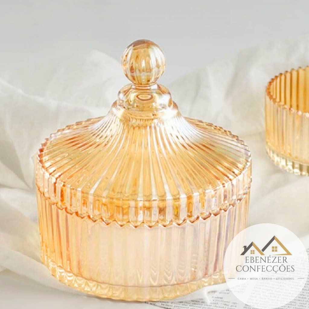 Bombonier De Vidro Baleiro Switch Gold 500ml
