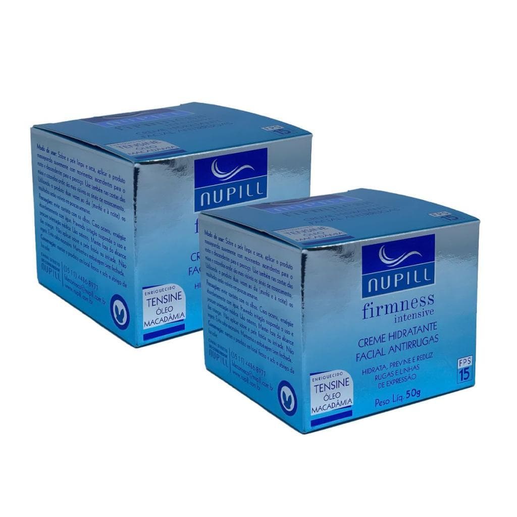Kit Creme Facial Antirrugas Fps 15 Firmness Intensive Nupill 2x50g