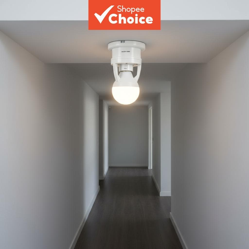 Suporte de Lâmpada com Sensor de Movimento para Lâmpada E27 Adaptador de Soquete Sensor Infravermelho de Detecção de