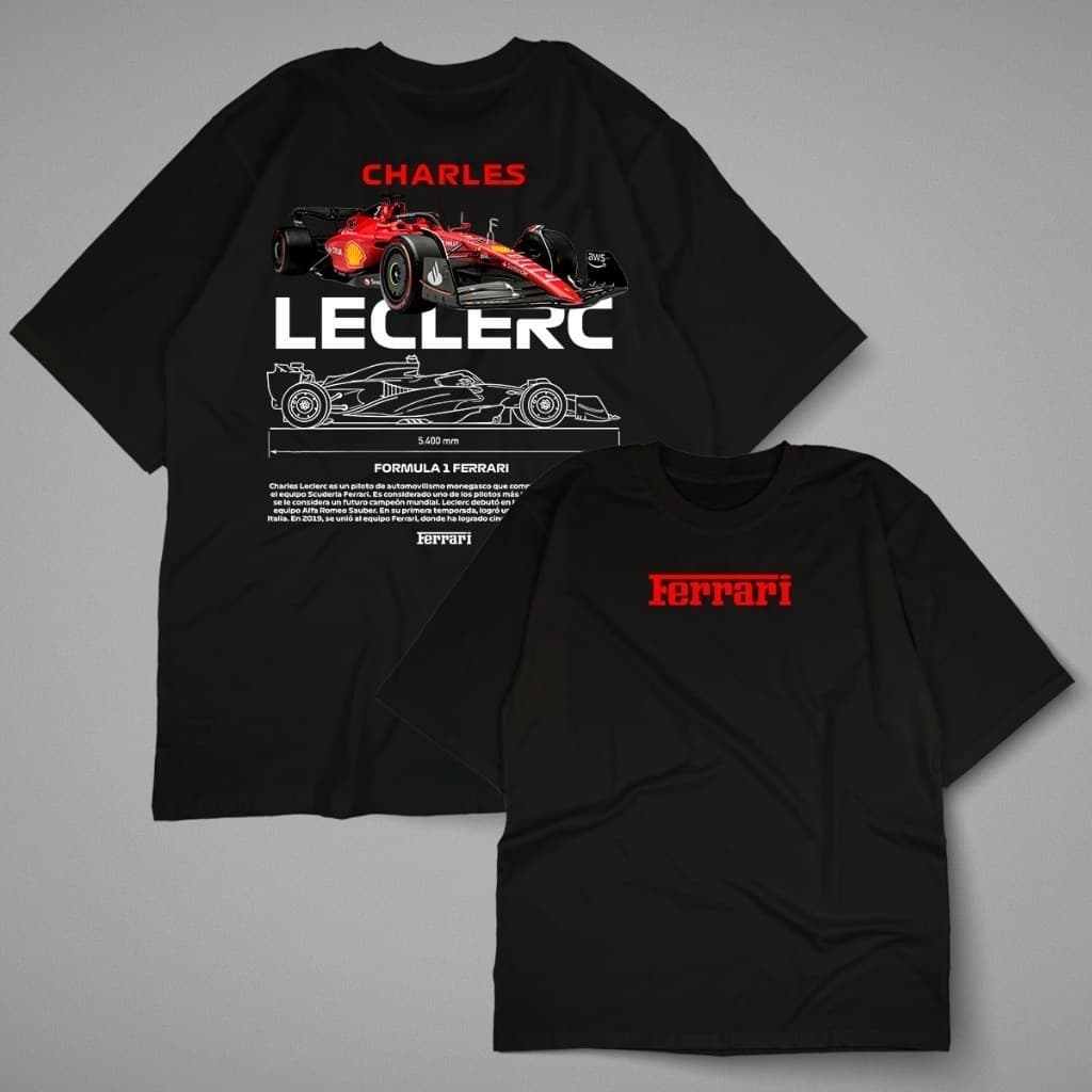 Camiseta Formula 1 Premium Corrida Esportiva LecLerc Aston Martin 100% Algodão