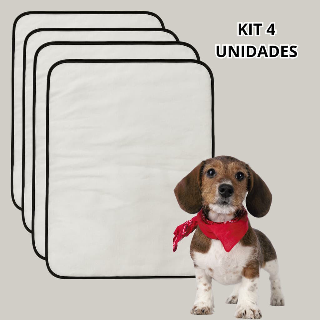 Tapetes higiênicos lavável até 200 lavagens reutilizável Kits 4 unidades para pet dog xixi gato educador Não Vaza