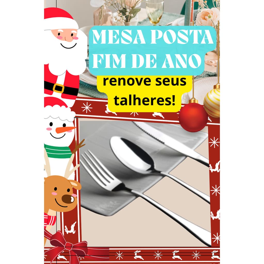 Kit Jogo de Talheres Inox Garfo Colher Faca Linha Profissional GARBO Casa Cozinha Buffet Evento